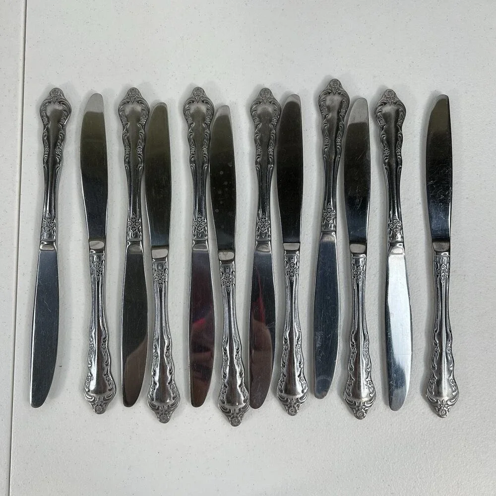 Michael Lloyd 12 Butter Knife Knives‎ Stainless Flatware Stainless Replacement